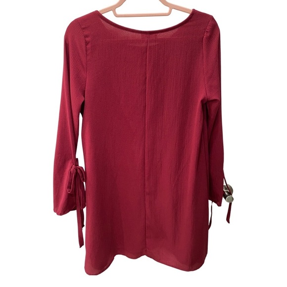 NWT TRENDY JS’ Maroon Dress Size Medium - Picture 3 of 8